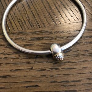 Authentic acorn pandora bead